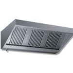 Cappa in acciaio inox a parete serie snack senza motore, dim. 360x70x45cm